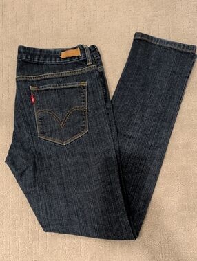 Levi's Indigo Skinny 531 Jeans with Gold Stitching